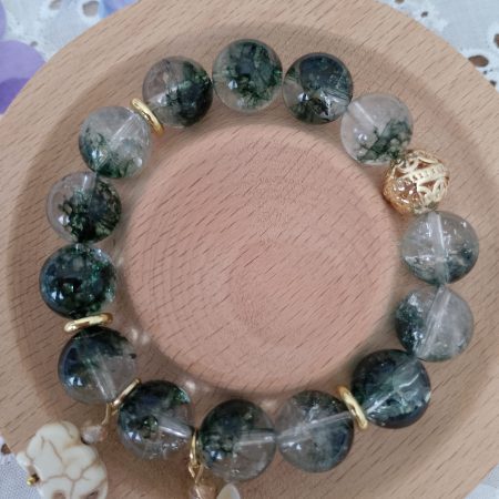 Stunning Green Phantom Quartz 16cm Bracelet
