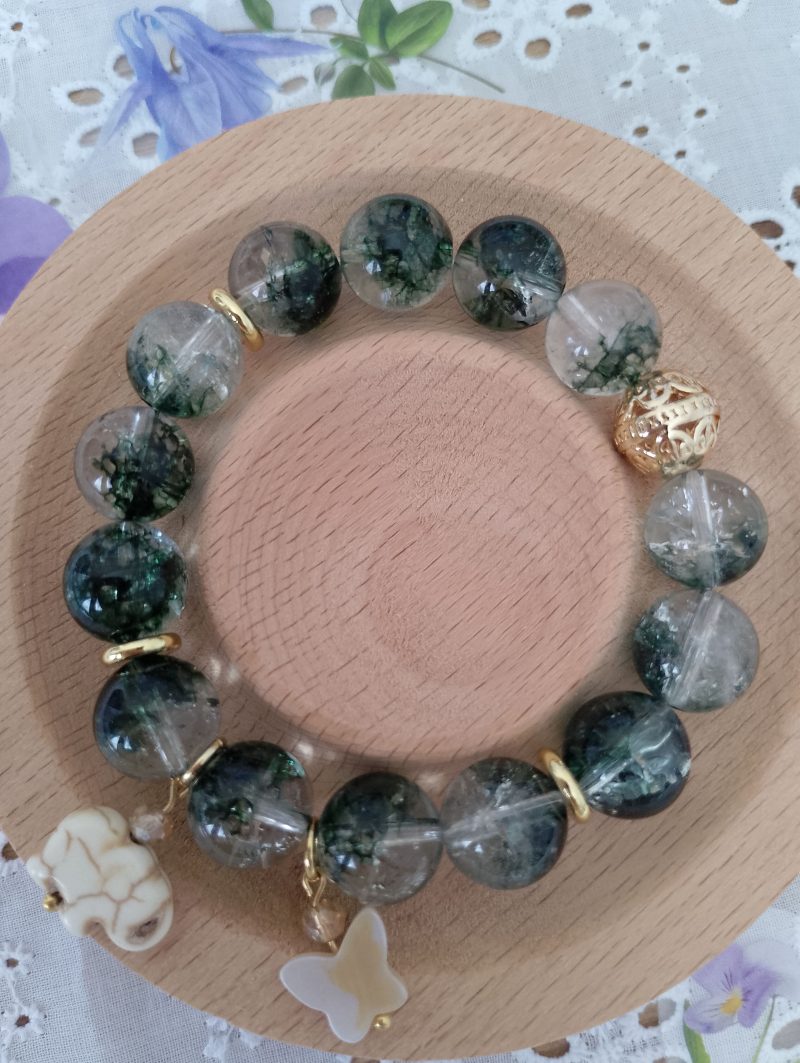 Stunning Green Phantom Quartz 16cm Bracelet