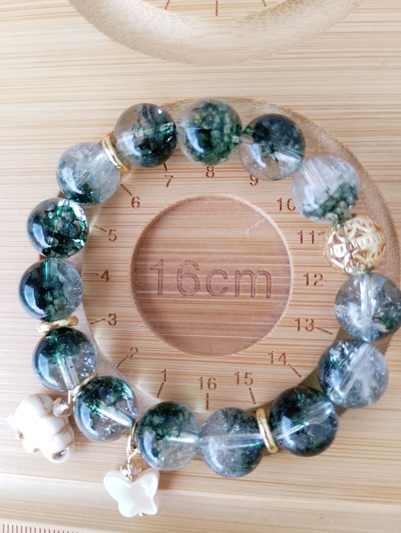 Stunning Green Phantom Quartz 16cm Bracelet