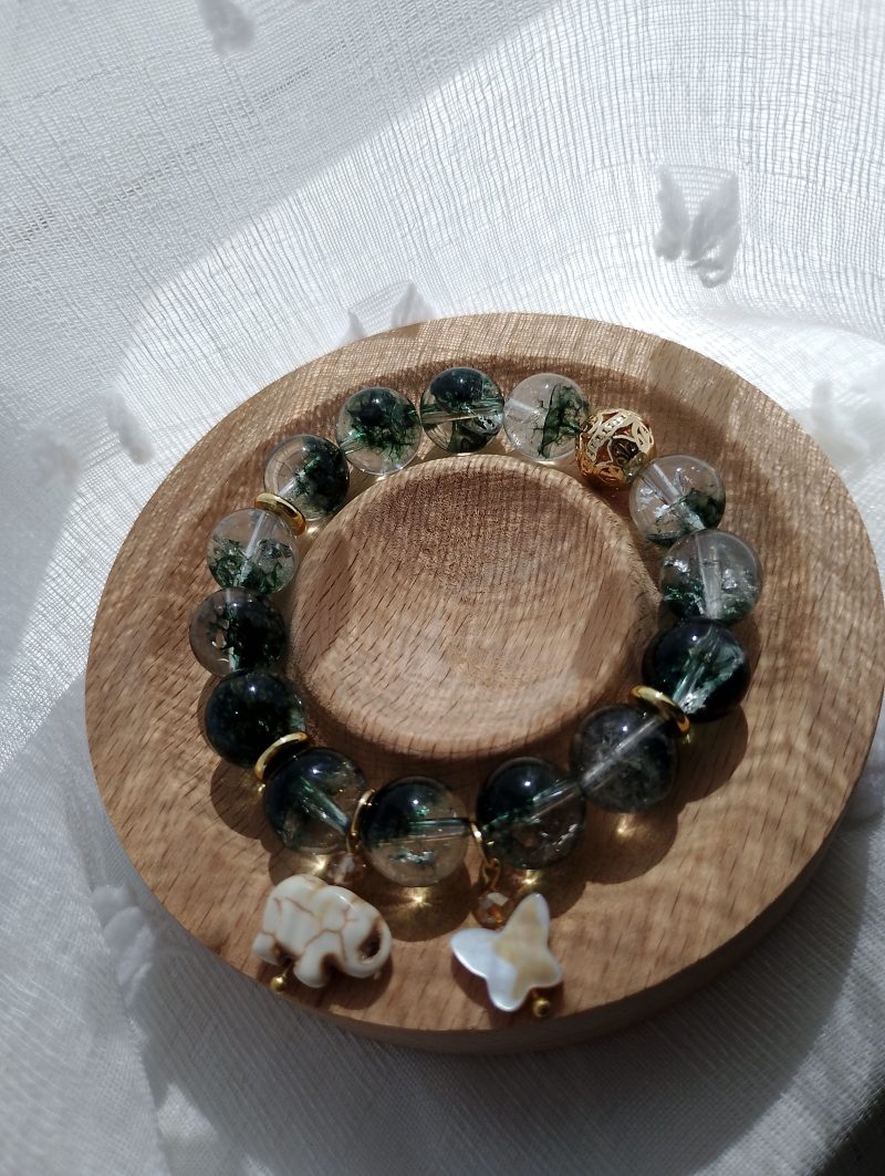 Stunning Green Phantom Quartz 16cm Bracelet