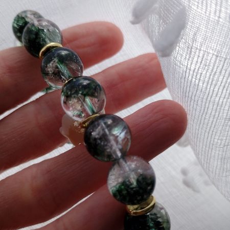 Stunning Green Phantom Quartz 16cm Bracelet