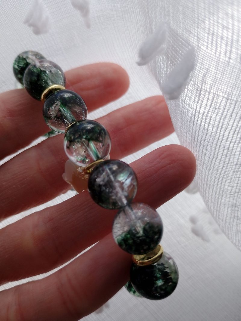 Stunning Green Phantom Quartz 16cm Bracelet