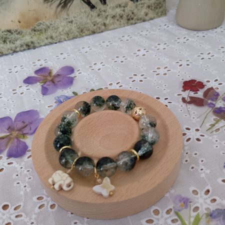 Stunning Green Phantom Quartz 16cm Bracelet