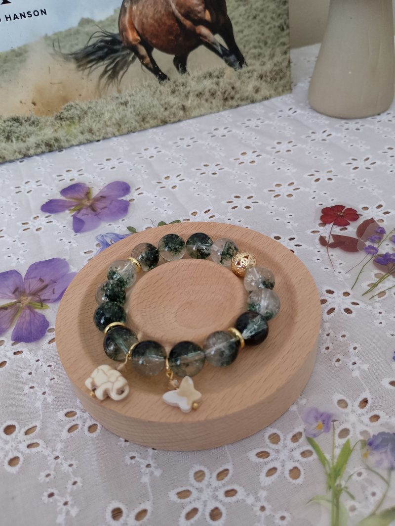 Stunning Green Phantom Quartz 16cm Bracelet