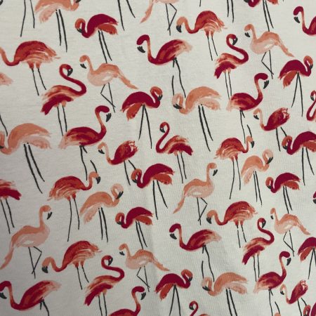 Mini pillow with removable cover (“Pretty Flamingo")