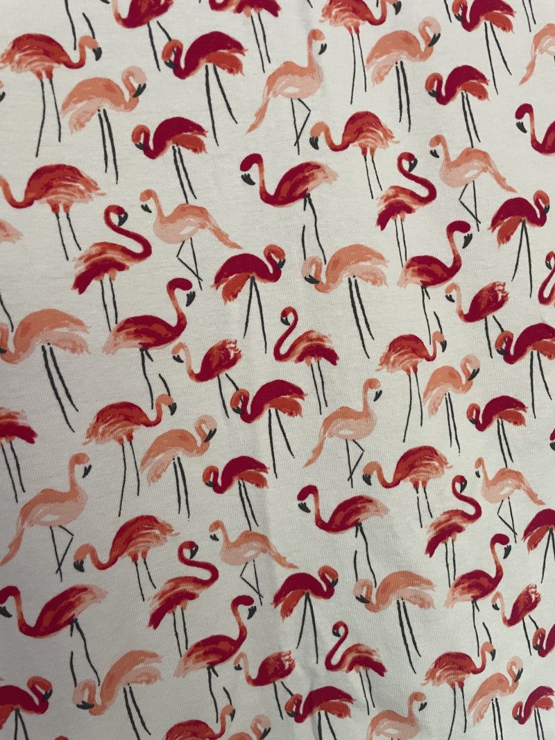 Mini pillow with removable cover (“Pretty Flamingo")