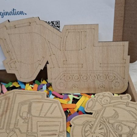 Paint your Own Boys Toys, Wooden Figures, 10cm Tall
