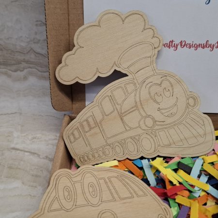 Paint your Own Boys Toys, Wooden Figures, 10cm Tall