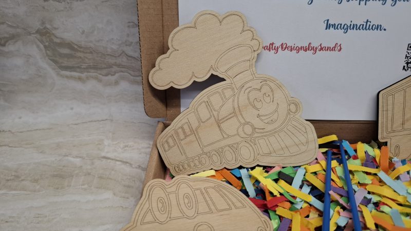 Paint your Own Boys Toys, Wooden Figures, 10cm Tall