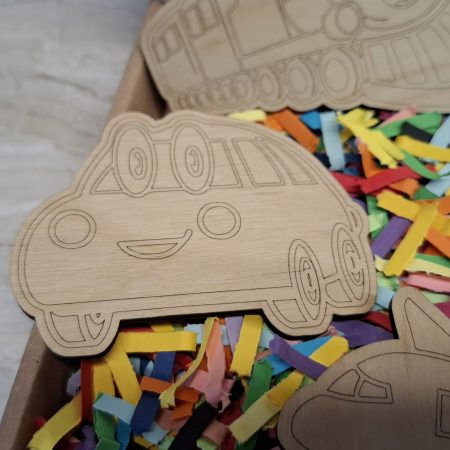 Paint your Own Boys Toys, Wooden Figures, 10cm Tall