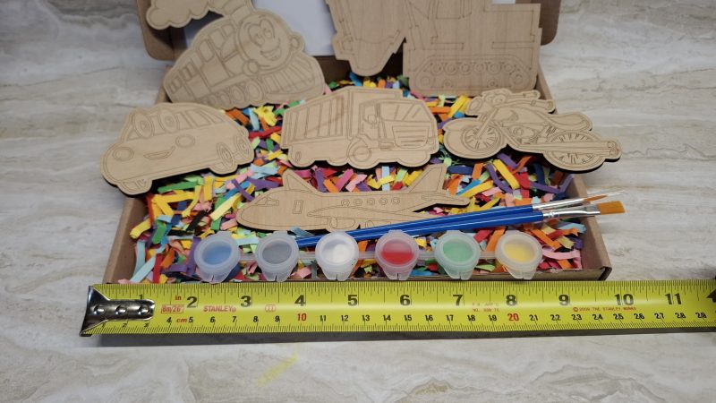 Paint your Own Boys Toys, Wooden Figures, 10cm Tall