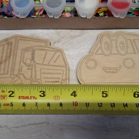 Paint your Own Boys Toys, Wooden Figures, 10cm Tall