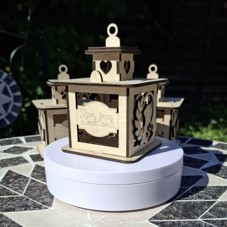 A Pet Cat Candle Lantern to help with bereavement of a lost one.