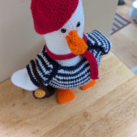 Crochet Goose with bag