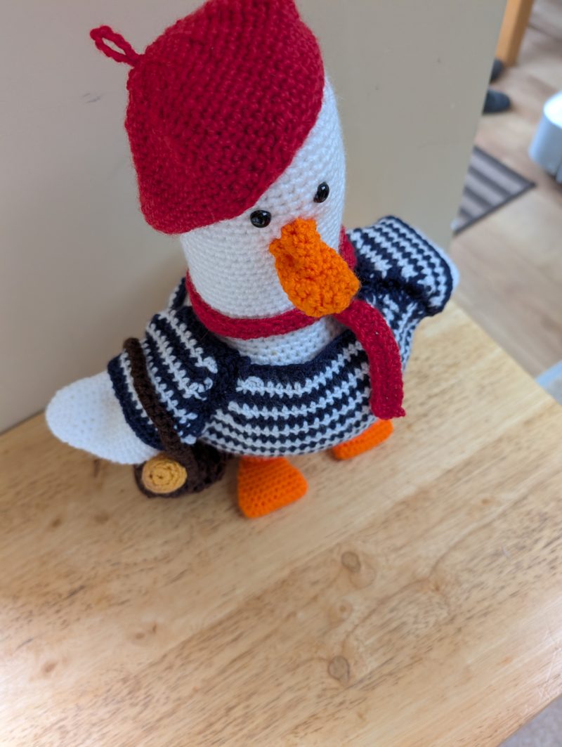 Crochet Goose with bag