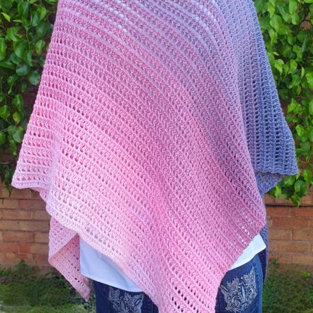 100% Cotton Handmade Crochet Dragon Belly Shawl