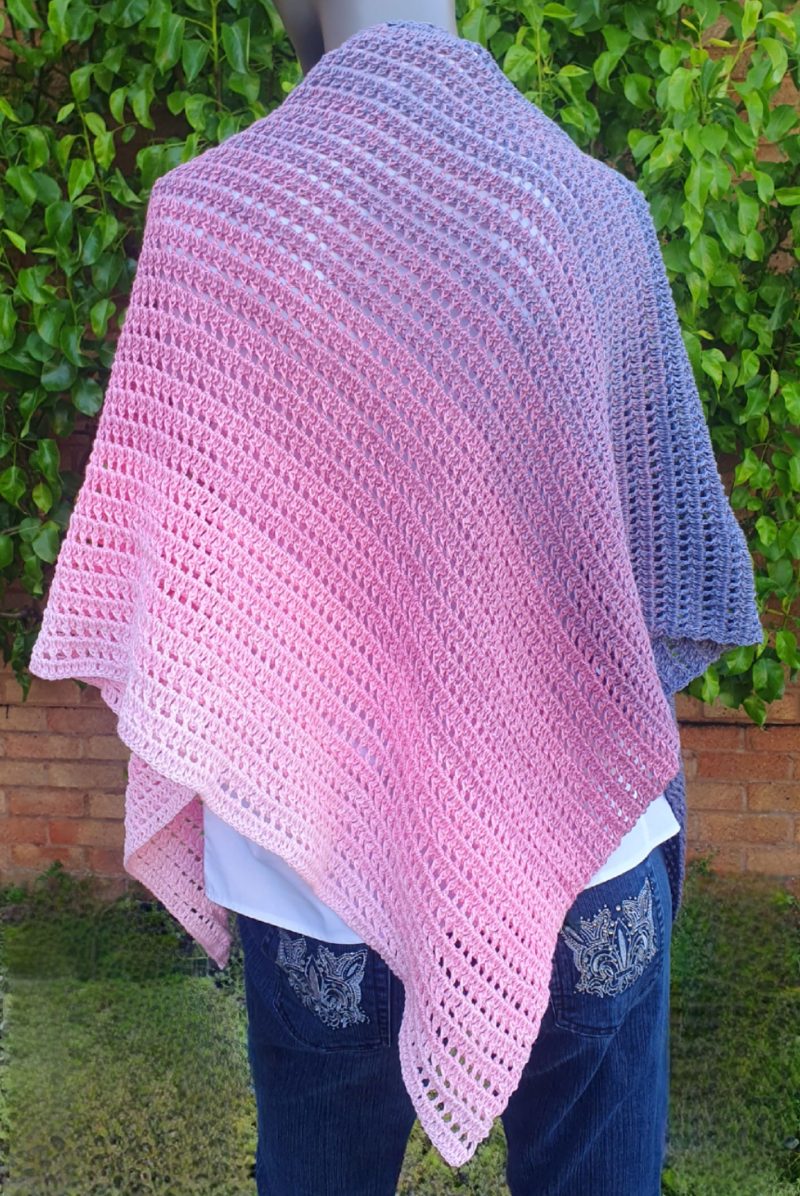 100% Cotton Handmade Crochet Dragon Belly Shawl