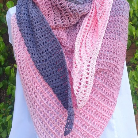 100% Cotton Handmade Crochet Dragon Belly Shawl