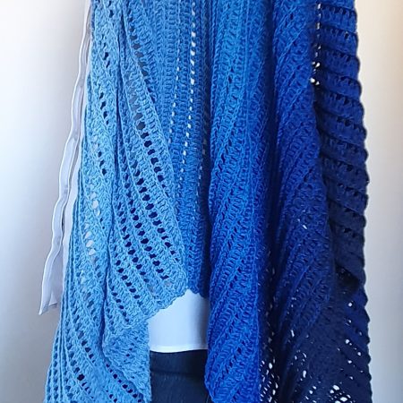 100% Cotton Handmade Crochet Dragon Belly Shawl