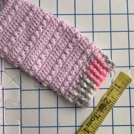 Soft Pink & Grey Handcrafted Baby Cardigan