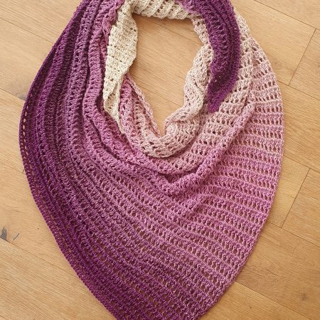 Ombre Dragon Belly Shawl