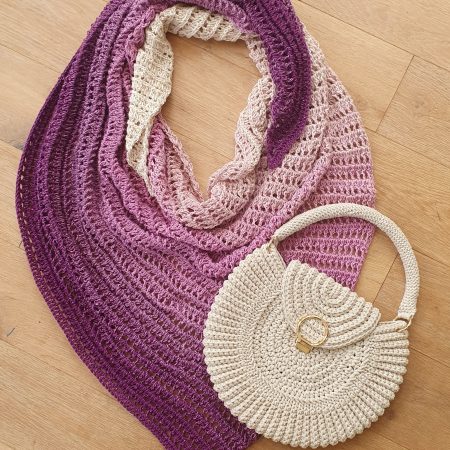 Ombre Dragon Belly Shawl