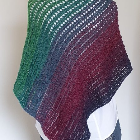 Ombre Dragon Belly Shawl