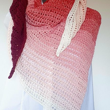 Ombre Dragon Belly Shawl