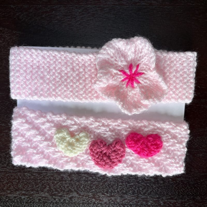 Pack of 2 Soft Lightweight Headbands for Babies 0-9 Months, variety of colours available