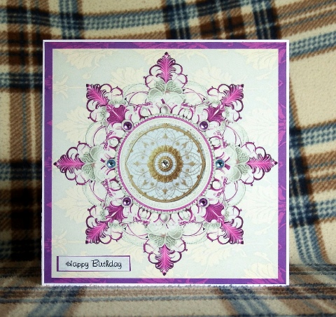 Floral Lace birthday card