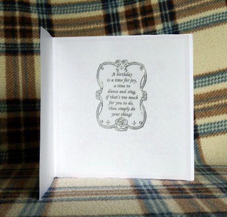 Floral Lace birthday card