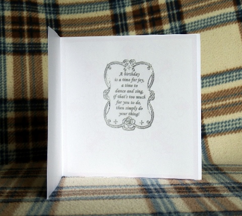 Floral Lace birthday card