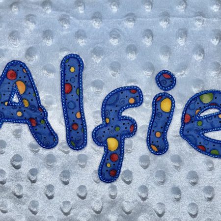 Baby boy personalised blanket