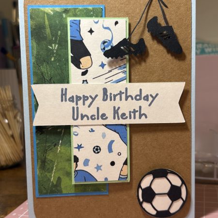 Personalised Football Theme Birthday Card