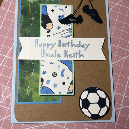 Personalised Football Theme Birthday Card
