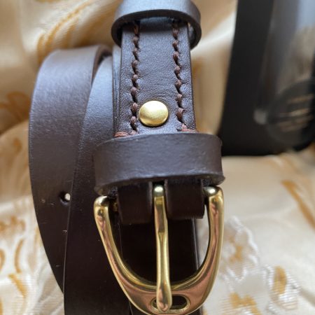 Stirrup belt Brown English leather 40.5 inches