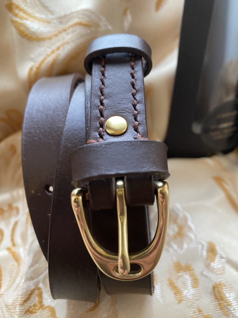 Stirrup belt Brown English leather 40.5 inches