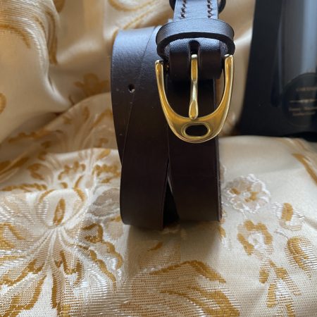 Stirrup belt Brown English leather 40.5 inches