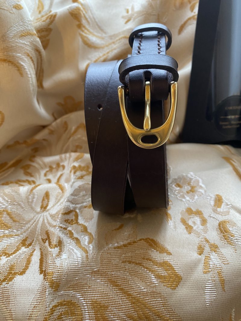 Stirrup belt Brown English leather 40.5 inches