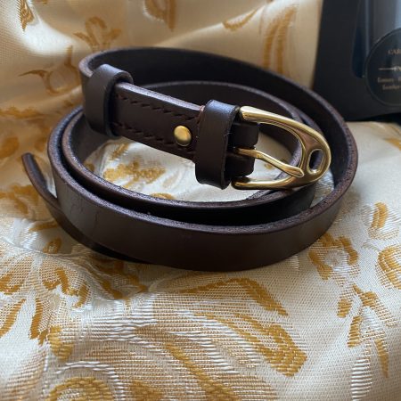 Stirrup belt Brown English leather 40.5 inches