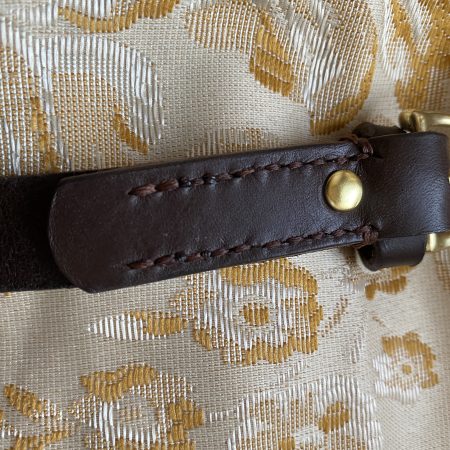 Stirrup belt Brown English leather 40.5 inches