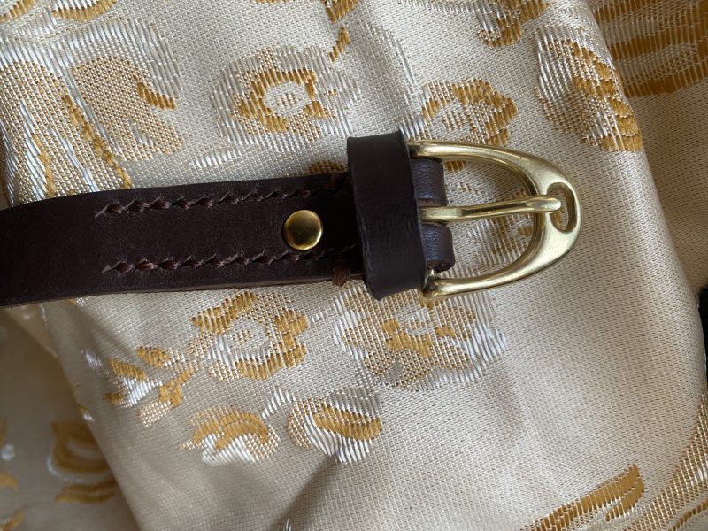 Stirrup belt Brown English leather 40.5 inches