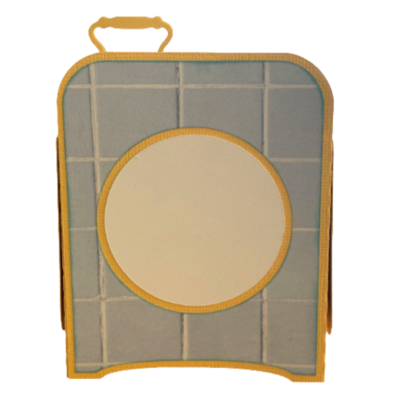 Handmade Pop Up Oven Card – Yellow Retro Kitchen Gift