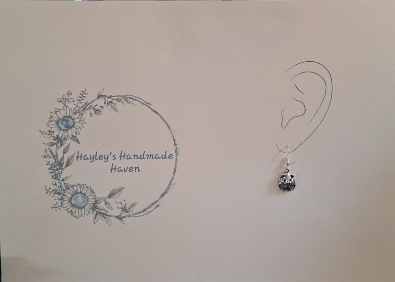 Handmade Tibetan Silver Guinea Pig Earrings | Quirky Animal Gift UK