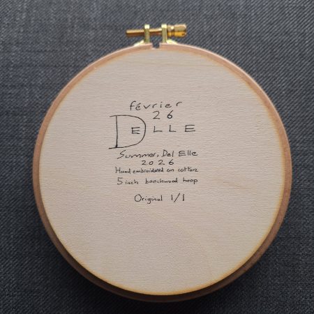 Summer — Original Hand Embroidery in Beechwood Hoop