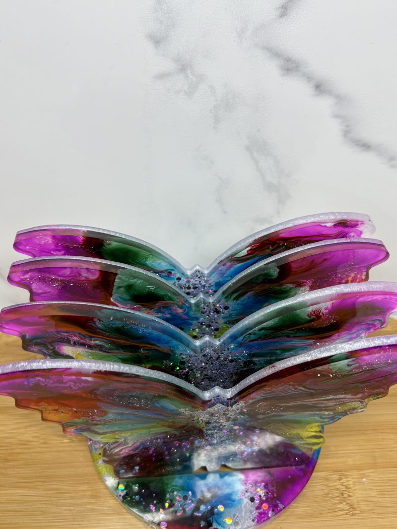 Butterfly Coasters - Rainbow