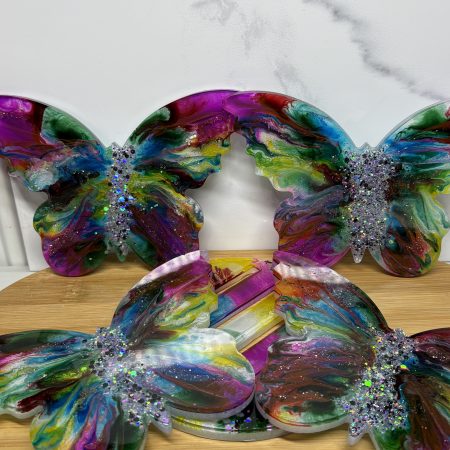 Butterfly Coasters - Rainbow