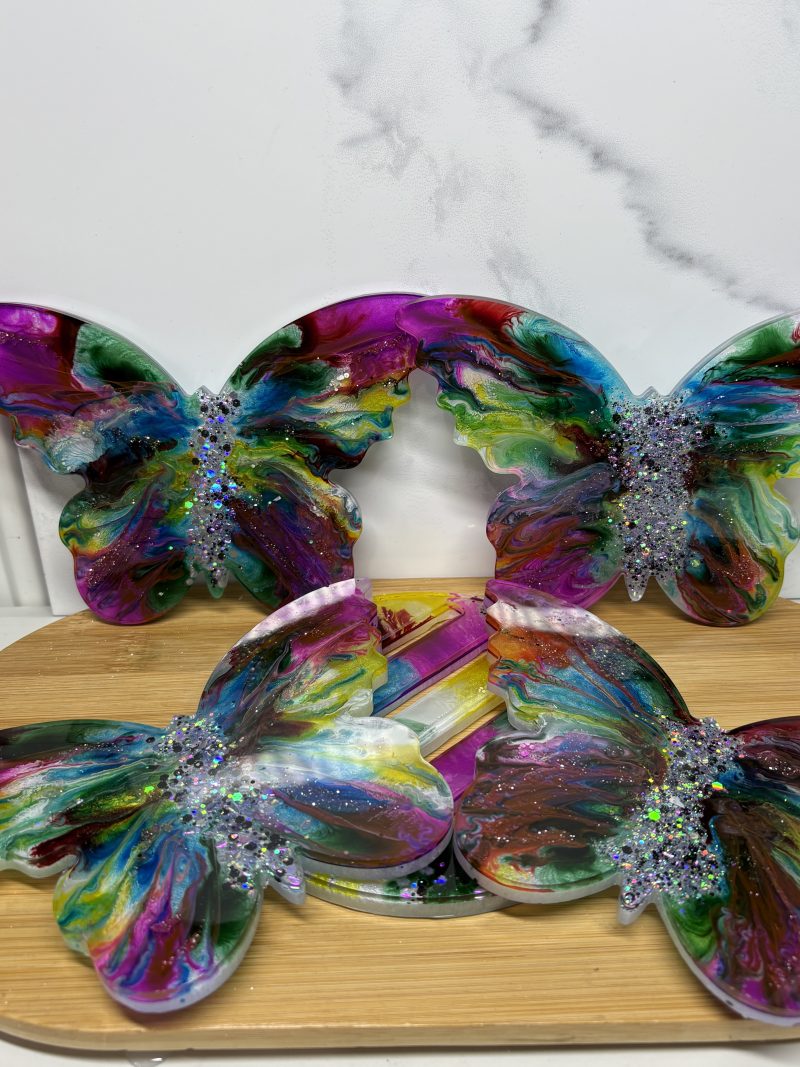 Butterfly Coasters - Rainbow