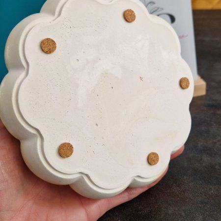 Decorative marble effect ceramic bowl