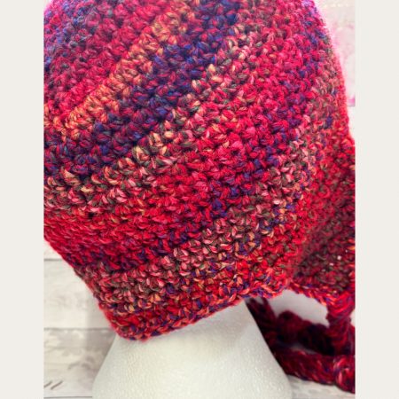 Crocheted Sherpa Style Hat with Ear Flaps – Unisex